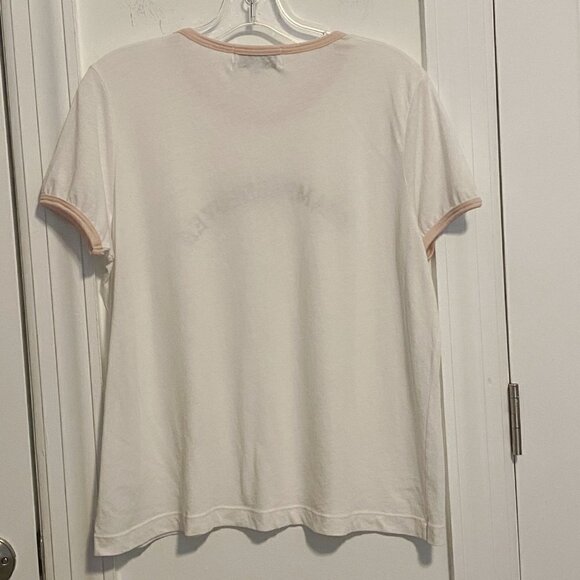 Wildfox Champagneover Tee White L NWOT - Picture 3 of 7